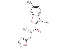 N-(isoxazol-5-ylmethyl)-N,3,6-trimethyl-1-benzofuran-2-carboxamide