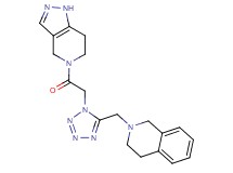2-({1-[2-oxo-2-(1,4,6,7-tetrahydro-5H-pyrazolo[4,3-c]pyridin-5-yl)ethyl]-1H-tetrazol-5-yl}methyl)-1,2,3,4-tetrahydroisoquinoline