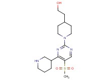 2-{1-[5-(methylsulfonyl)-4-(3-piperidinyl)-2-pyrimidinyl]-4-piperidinyl}ethanol hydrochloride