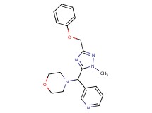 4-[[1-methyl-3-(phenoxymethyl)-1H-1,2,4-triazol-5-yl](pyridin-3-yl)methyl]morpholine