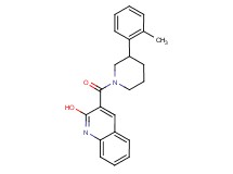 3-{[3-(2-methylphenyl)-1-piperidinyl]carbonyl}-2-quinolinol