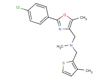 1-[2-(4-chlorophenyl)-5-methyl-1,3-oxazol-4-yl]-N-methyl-N-[(3-methyl-2-thienyl)methyl]methanamine