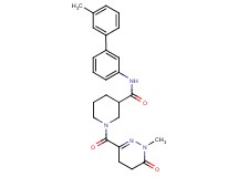N-(3'-methyl-3-biphenylyl)-1-[(1-methyl-6-oxo-1,4,5,6-tetrahydro-3-pyridazinyl)carbonyl]-3-piperidinecarboxamide