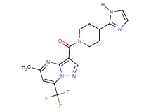 3-{[4-(1H-imidazol-2-yl)-1-piperidinyl]carbonyl}-5-methyl-7-(trifluoromethyl)pyrazolo[1,5-a]pyrimidine