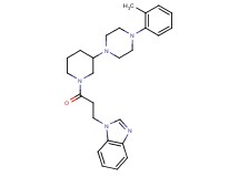 1-(3-{3-[4-(2-methylphenyl)-1-piperazinyl]-1-piperidinyl}-3-oxopropyl)-1H-benzimidazole
