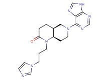 (4aS*,8aR*)-1-[3-(1H-imidazol-1-yl)propyl]-6-(9H-purin-6-yl)octahydro-1,6-naphthyridin-2(1H)-one
