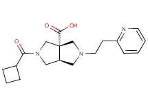 (3aS*,6aS*)-2-(cyclobutylcarbonyl)-5-[2-(2-pyridinyl)ethyl]hexahydropyrrolo[3,4-c]pyrrole-3a(1H)-carboxylic acid