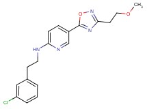 N-[2-(3-chlorophenyl)ethyl]-5-[3-(2-methoxyethyl)-1,2,4-oxadiazol-5-yl]-2-pyridinamine