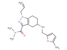1-allyl-N,N-dimethyl-5-{[(5-methyl-2-furyl)methyl]amino}-4,5,6,7-tetrahydro-1H-indazole-3-carboxamide