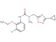 N'-(3-chloro-2-ethoxyphenyl)-N-[(3-cyclopropyl-1,2,4-oxadiazol-5-yl)methyl]-N-methylurea