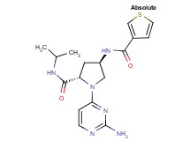 (4R)-1-(2-aminopyrimidin-4-yl)-N-isopropyl-4-[(3-thienylcarbonyl)amino]-L-prolinamide