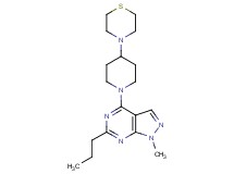 1-methyl-6-propyl-4-(4-thiomorpholin-4-ylpiperidin-1-yl)-1H-pyrazolo[3,4-d]pyrimidine