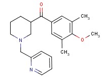 (4-methoxy-3,5-dimethylphenyl)[1-(2-pyridinylmethyl)-3-piperidinyl]methanone
