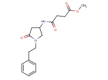 methyl 4-oxo-4-{[5-oxo-1-(2-phenylethyl)-3-pyrrolidinyl]amino}butanoate
