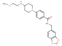 N-(1,3-benzodioxol-5-ylmethyl)-4-(4-{[2-(methylthio)ethyl]amino}-1-piperidinyl)benzamide