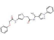 N-[1-(2-oxo-2-{[1-(1-phenyl-1H-pyrazol-4-yl)ethyl]amino}ethyl)-1H-pyrazol-4-yl]-2-phenoxyacetamide