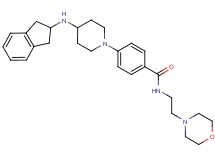 4-[4-(2,3-dihydro-1H-inden-2-ylamino)-1-piperidinyl]-N-[2-(4-morpholinyl)ethyl]benzamide