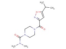 4-[(5-isopropyl-3-isoxazolyl)carbonyl]-N,N-dimethyl-1-piperazinecarboxamide