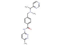 N-(6-methylpyridazin-3-yl)-4-{[methyl(1-pyrimidin-4-ylethyl)amino]methyl}benzamide