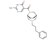 2-methyl-5-{[(1S*,5R*)-3-(3-phenylpropyl)-3,6-diazabicyclo[3.2.2]non-6-yl]carbonyl}pyrimidin-4(3H)-one