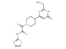 2-[4-(2-ethyl-6-oxo-1,6-dihydropyrimidin-4-yl)piperidin-1-yl]-2-oxo-N-1,3-thiazol-2-ylacetamide
