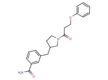 3-{[1-(3-phenoxypropanoyl)pyrrolidin-3-yl]methyl}benzamide