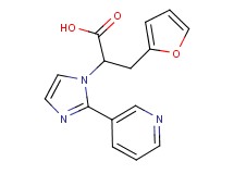 3-(2-furyl)-2-(2-pyridin-3-yl-1H-imidazol-1-yl)propanoic acid