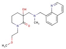 3-hydroxy-1-(2-methoxyethyl)-3-{[methyl(quinolin-8-ylmethyl)amino]methyl}piperidin-2-one