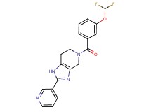 5-[3-(difluoromethoxy)benzoyl]-2-pyridin-3-yl-4,5,6,7-tetrahydro-1H-imidazo[4,5-c]pyridine