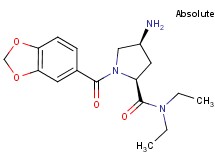 (2S,4S)-4-amino-1-(1,3-benzodioxol-5-ylcarbonyl)-N,N-diethylpyrrolidine-2-carboxamide