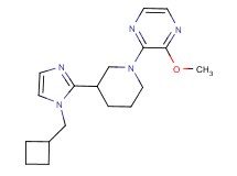 2-{3-[1-(cyclobutylmethyl)-1H-imidazol-2-yl]-1-piperidinyl}-3-methoxypyrazine