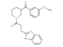 {1-[3-(1H-benzimidazol-2-yl)propanoyl]-3-piperidinyl}(3-methoxyphenyl)methanone