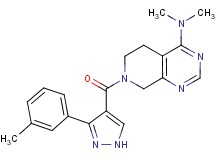 N,N-dimethyl-7-{[3-(3-methylphenyl)-1H-pyrazol-4-yl]carbonyl}-5,6,7,8-tetrahydropyrido[3,4-d]pyrimidin-4-amine