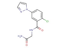 N-(2-amino-2-oxoethyl)-2-chloro-5-(1H-pyrazol-1-yl)benzamide