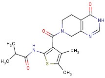 N-{4,5-dimethyl-3-[(4-oxo-4,5,6,8-tetrahydropyrido[3,4-d]pyrimidin-7(3H)-yl)carbonyl]-2-thienyl}-2-methylpropanamide