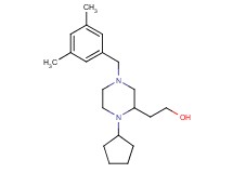 2-[1-cyclopentyl-4-(3,5-dimethylbenzyl)-2-piperazinyl]ethanol