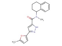 N-methyl-3-(5-methyl-2-furyl)-N-(1,2,3,4-tetrahydro-1-naphthalenyl)-1H-pyrazole-5-carboxamide