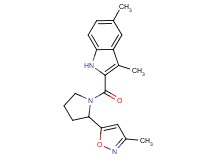 3,5-dimethyl-2-{[2-(3-methylisoxazol-5-yl)pyrrolidin-1-yl]carbonyl}-1H-indole