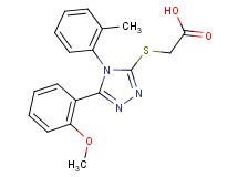 {[5-(2-methoxyphenyl)-4-(2-methylphenyl)-4H-1,2,4-triazol-3-yl]thio}acetic acid