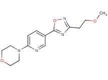 4-{5-[3-(2-methoxyethyl)-1,2,4-oxadiazol-5-yl]-2-pyridinyl}morpholine