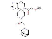 1'-[(1S*,4R*)-2-azabicyclo[2.2.1]hept-2-ylacetyl]-5-(methoxyacetyl)-1,5,6,7-tetrahydrospiro[imidazo[4,5-c]pyridine-4,4'-piperidine]
