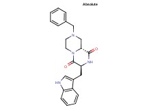 (3S,9aR)-8-benzyl-3-(1H-indol-3-ylmethyl)tetrahydro-2H-pyrazino[1,2-a]pyrazine-1,4(3H,6H)-dione