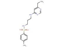N-{3-[(6-ethylpyrimidin-4-yl)amino]propyl}-4-methylbenzenesulfonamide