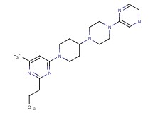 4-methyl-2-propyl-6-[4-(4-pyrazin-2-ylpiperazin-1-yl)piperidin-1-yl]pyrimidine