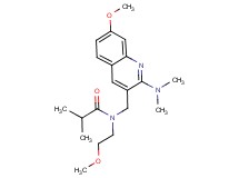 N-{[2-(dimethylamino)-7-methoxy-3-quinolinyl]methyl}-N-(2-methoxyethyl)-2-methylpropanamide