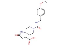 8-{[(4-methoxybenzyl)amino]carbonyl}-2-oxo-1,8-diazaspiro[4.5]decane-4-carboxylic acid