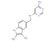 N-[(2,3-dimethyl-1H-indol-5-yl)methyl]pyrimidine-4,6-diamine