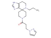 5-propyl-1'-[3-(1H-pyrazol-1-yl)propanoyl]-1,5,6,7-tetrahydrospiro[imidazo[4,5-c]pyridine-4,4'-piperidine]