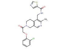N-({7-[(2-chlorophenoxy)acetyl]-3-methyl-5,6,7,8-tetrahydro-2,7-naphthyridin-4-yl}methyl)-1,3-thiazole-5-carboxamide