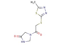 1-{[(5-methyl-1,3,4-thiadiazol-2-yl)thio]acetyl}imidazolidin-4-one